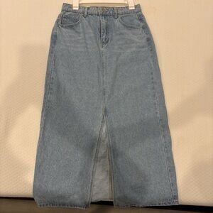 SHEIN Light Blue Denim Skirt